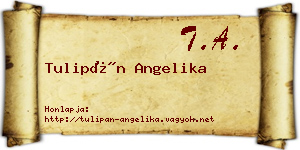 Tulipán Angelika névjegykártya